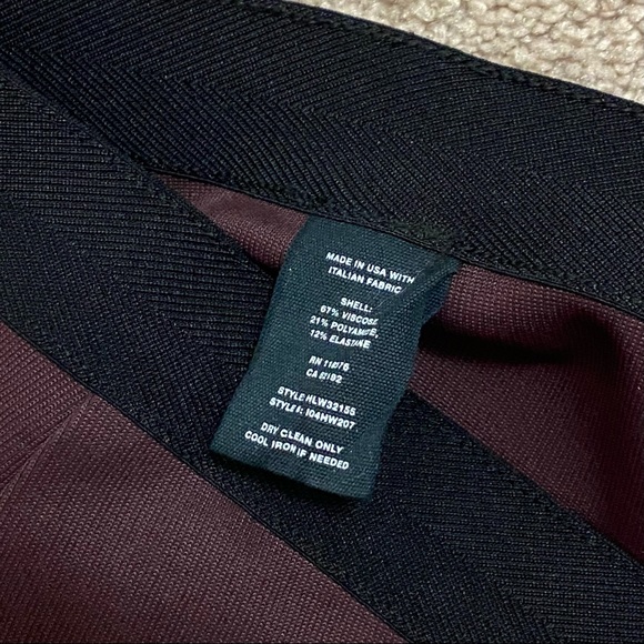 Helmut Lang cropped flare rib legging Wine color♥️ - Picture 7 of 7